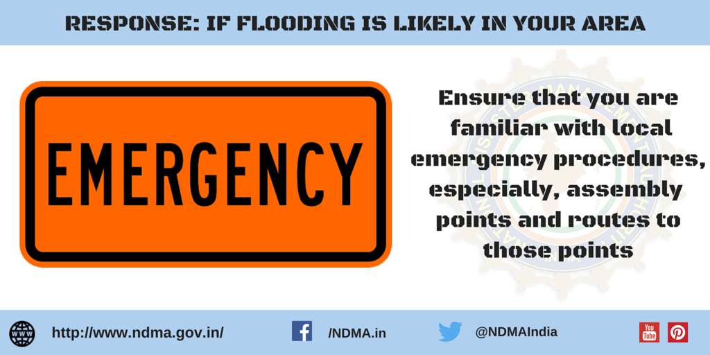 Response - ensure that you are familiar with local emergency procedures, especially, assembly points and routes to those points 